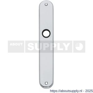 Intersteel 2530 langschild ovaal 236x37x9 mm blind chroom - S26007647 - afbeelding 1