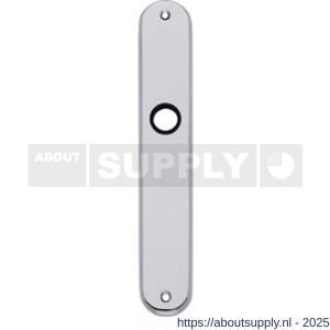 Intersteel 2530 langschild ovaal 236x37x9 mm WC78/8 mm chroom - S26005008 - afbeelding 1