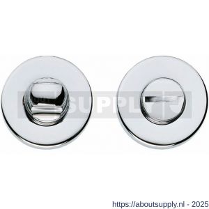 Intersteel Living 3156 WC-sluiting verdekt diameter 50x8 mm met stift 8x8 mm chroom - S26007625 - afbeelding 1