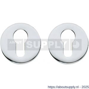Intersteel Living 3156 cilinderrozetten verdekt diameter 50x8 mm chroom - S26011114 - afbeelding 1