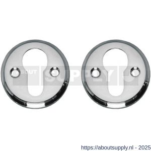 Intersteel 3173 cilinderrozetten diameter 50x5 mm chroom - S26011345 - afbeelding 1