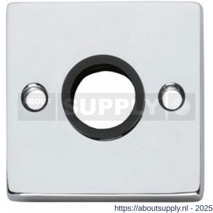Intersteel 3184 rozetten 55x55x8 mm met nokken chroom - S26002430 - afbeelding 1