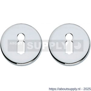 Intersteel Living 3186 sleutelrozetten verdekt diameter 49x7 mm chroom - S26011371 - afbeelding 1