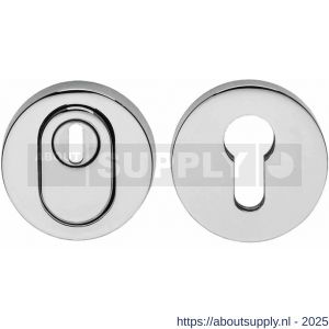 Intersteel Living 3751 SKG3 veiligheidsrozetten rond verdekt diameter 55x12 mm profielcilindergat met kerntrekbeveiliging chroom - S26007703 - afbeelding 1