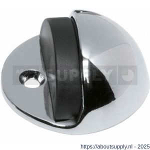 Intersteel Living 4420 deurstop bolrond diameter 45x22 mm vloermontage chroom - S26007395 - afbeelding 1