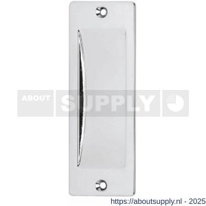 Intersteel Living 4476 schuifdeurkom rechthoekig 120x40 mm opschroevend chroom - S26007661 - afbeelding 1