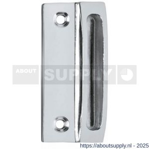 Intersteel Living 5615 sluitplaat met kom 70x30 mm chroom - S26007711 - afbeelding 1