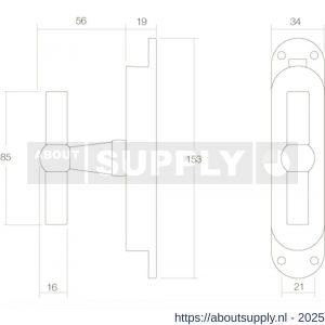 Intersteel 5620 t-kruk espagnolet chroom - S26000069 - afbeelding 2