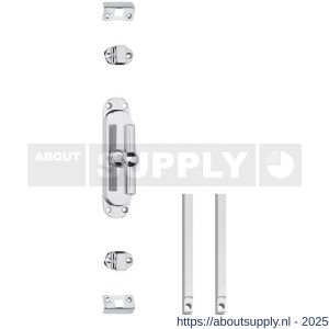 Intersteel Living 5620 set kruk-espagnolet T-kruk inclusief stangenset 2x 1250 mm verchroomd - S26009331 - afbeelding 1