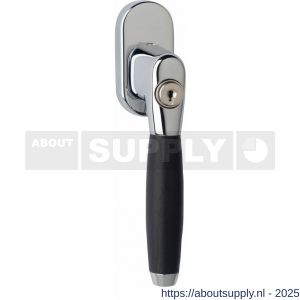 Intersteel Living 6616 raamkruk Ton 400 afsluitbaar op ovaal rozet chroom - S26003783 - afbeelding 1
