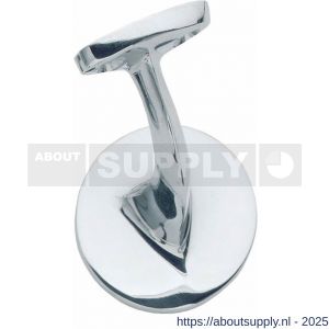 Intersteel Living 7245 leuninghouder blinde achterplaat vlak zadel chroom - S26007782 - afbeelding 1