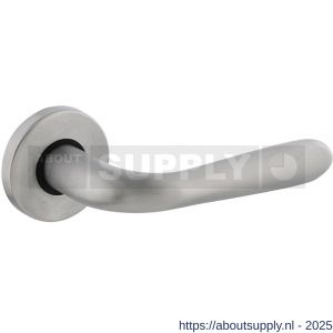 Intersteel 0195 deurkruk gatdeel rechts Jupiter op rozet verdekt diameter 49x7 mm chroom mat - S26001130 - afbeelding 1