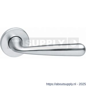 Intersteel Living 0197 deurkruk Yvonne op rozet verdekt diameter 49x7 mm chroom mat - S26000407 - afbeelding 1