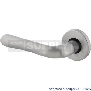 Intersteel 0198 deurkruk gatdeel links Saturnus op rozet verdekt diameter 49x7 mm chroom mat - S26000411 - afbeelding 1