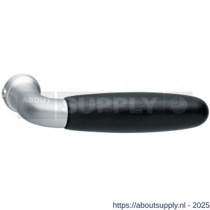 Intersteel 0222 deurkruk Tessa chroom mat-zwart hout - S26007483 - afbeelding 1