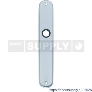 Intersteel 2530 langschild ovaal 236x37x9 mm blind chroom mat - S26007648 - afbeelding 1