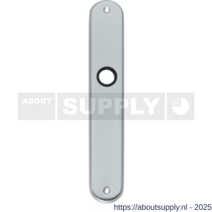 Intersteel 2530 langschild ovaal 236x37x9 mm profielcilindergat 72 mm chroom mat - S26003227 - afbeelding 1