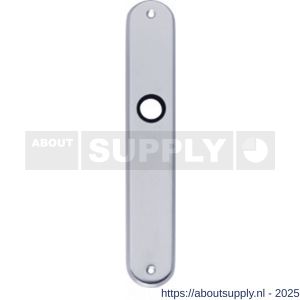 Intersteel 2530 langschild ovaal 236x37x9 mm blind WC78/8 chroom mat - S26005055 - afbeelding 1