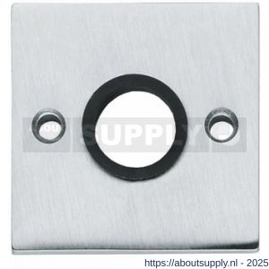 Intersteel 3184 rozetten 55x55x8 mm met nokken chroom mat - S26002429 - afbeelding 1