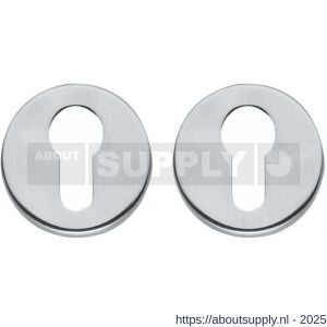 Intersteel Living 3186 cilinderrozetten verdekt diameter 49x7 mm chroom mat - S26011120 - afbeelding 1