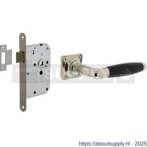 Intersteel Living 0237 set loopslot RVS met deurkruk Ton Basic op rozet 38x38 mm nikkel - S26011041 - afbeelding 1