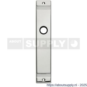 Intersteel 2571 langschild rechthoekig met groef 235x43x6 mm blind nikkel - S26007649 - afbeelding 1
