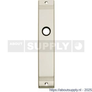 Intersteel 2571 langschild rechthoekig met groef 235x43x6 mm sleutelgat 56 mm nikkel - S26002990 - afbeelding 1