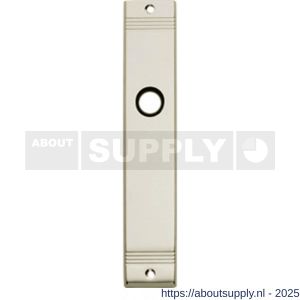 Intersteel 2571 langschild rechthoekig met groef 235x43x6 mm WC63/8 mm nikkel - S26002996 - afbeelding 1