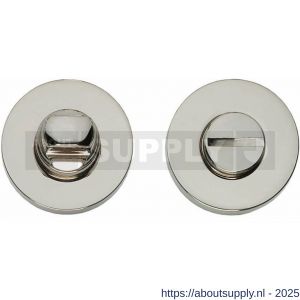 Intersteel Living 3156 WC-sluiting verdekt diameter 50x8 mm met stift 8x8 mm nikkel - S26002692 - afbeelding 1