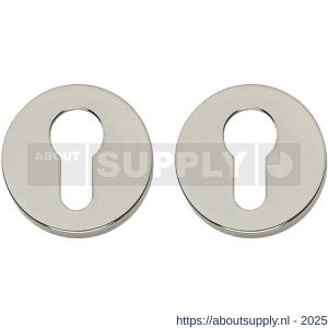 Intersteel Living 3156 cilinderrozetten verdekt diameter 50x8 mm nikkel - S26011347 - afbeelding 1