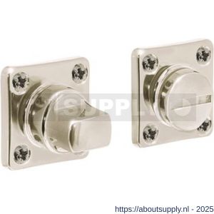 Intersteel Living 3183 WC-sluiting 38x38x5 mm met stift 8x8 mm nikkel - S26007633 - afbeelding 1