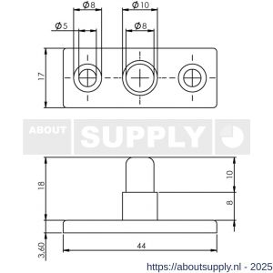 Intersteel 5615 stelpen nikkel - S26003866 - afbeelding 2