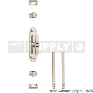 Intersteel Living 5620 set kruk-espagnolet T-kruk inclusief stangenset 2x 1250 mm vernikkeld - S26009334 - afbeelding 1