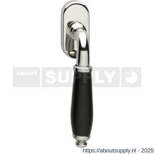 Intersteel Living 6050 raamkruk Courgette op ovaal rozet nikkel-zwart - S26003758 - afbeelding 1