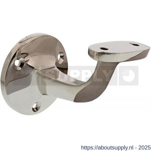 Intersteel Living 7245 leuninghouder opschroevend vlak zadel nikkel - S26003982 - afbeelding 1