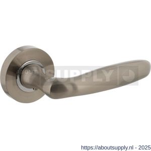Intersteel Living 1692 deurkruk Bjorn op rozet verdekt diameter 52x10 mm met nokken nikkel mat - S26000448 - afbeelding 1