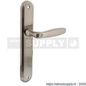 Intersteel Living 1692 deurkruk Bjorn op schild ovaal 242x43 mm blind nikkel mat - S26005105 - afbeelding 1