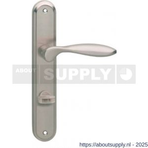 Intersteel Living 1695 deurkruk George op schild ovaal 242x43 mm WC 63/8 mm nikkel mat - S26005123 - afbeelding 1