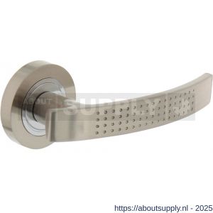 Intersteel Living 1696 deurkruk William op rozet verdekt diameter 52x10 mm met nokken chroom-nikkel mat - S26000406 - afbeelding 1