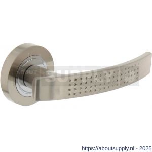 Intersteel 1696 deurkruk gatdeel rechts William op rozet verdekt diameter 52x10 mm met nokken chroom-nikkel mat - S26001245 - afbeelding 1