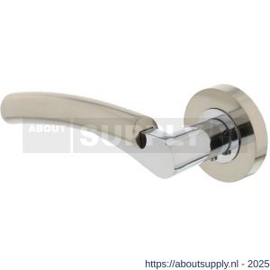 Intersteel 1700 deurkruk gatdeel links Bryan op rozet verdekt diameter 52x10 mm met nokken chroom-nikkel mat - S26005139 - afbeelding 1