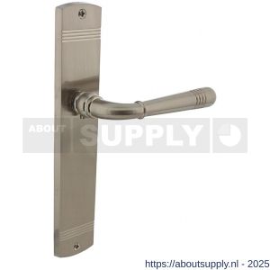 Intersteel 1705 deurkruk gatdeel rechts Helena op schild afgerond 235x45 mm blind nikkel mat - S26005151 - afbeelding 1
