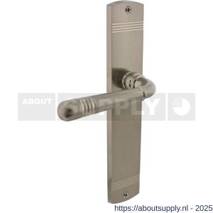 Intersteel 1705 deurkruk gatdeel links Helena op schild afgerond 235x45 mm blind nikkel mat - S26005152 - afbeelding 1