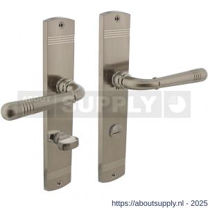Intersteel 1705 deurkruk Helena op schild afgerond 235x45 mm WC 78/8 mm nikkel mat - S26005155 - afbeelding 1