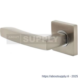 Intersteel 1714 deurkruk gatdeel links Dean op rozet verdekt 55x55x10 mm met nokken chroom-nikkel mat - S26005158 - afbeelding 1