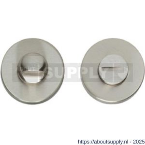 Intersteel 3156 WC-sluiting verdekt diameter 50x8 mm met stift 8x8 mm nikkel mat - S26002691 - afbeelding 1