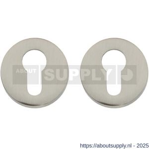 Intersteel 3156 cilinderrozetten verdekt diameter 50x8 mm nikkel mat - S26011348 - afbeelding 1