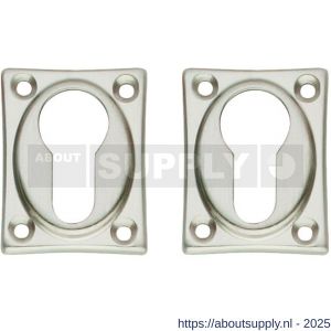 Intersteel Living 3183 cilinderrozetten 47x37x5 mm nikkel mat - S26011130 - afbeelding 1