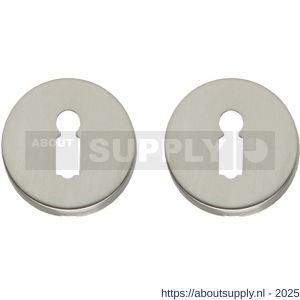 Intersteel Living 3186 sleutelrozetten verdekt diameter 49x7 mm nikkel mat - S26011131 - afbeelding 1