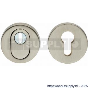Intersteel Living 3751 SKG3 veiligheidsrozetten rond verdekt diameter 55x12 mm profielcilindergat met kerntrekbeveiliging nikkel mat - S26003587 - afbeelding 1